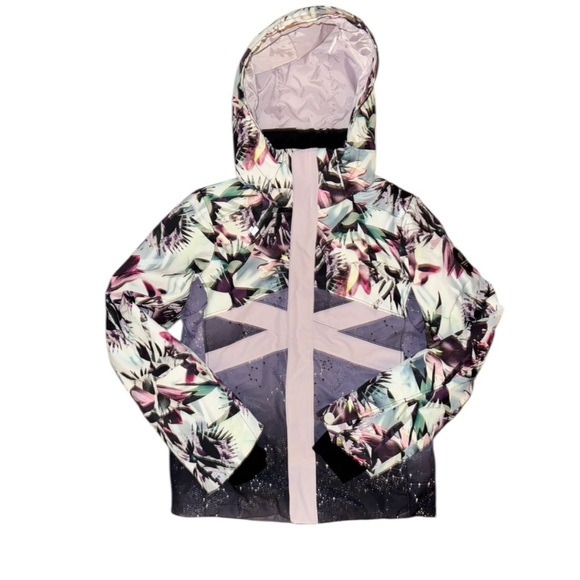 Obermeyer Teen Girls' Taylor Jacket in the Stars Align print Size M EUC